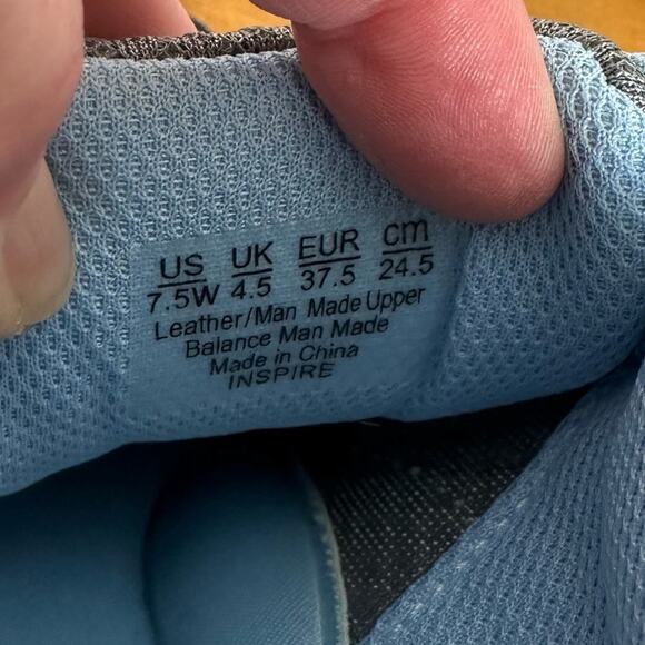 Ryka Inspire Walking Sneakers Gray Pink Blue Size 7.5 Wide - Picture 9 of 9